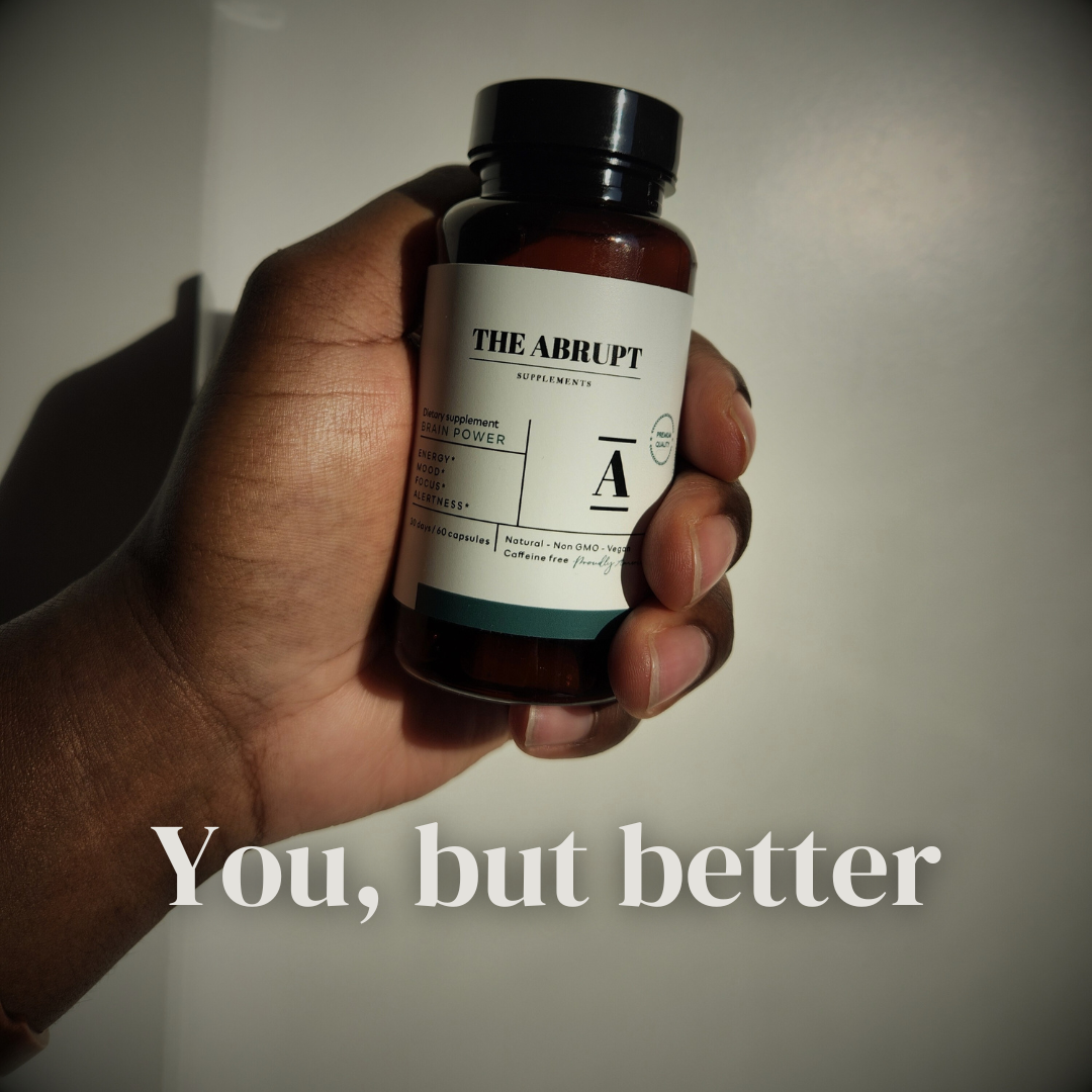 Nootropic Brain Power bottle. Focus, energy, mood and alerness. You, but better.